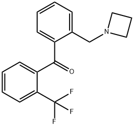 2-AZETIDINOMETHYL-2'-TRIFLUOROMETHYLBENZOPHENONE Structure