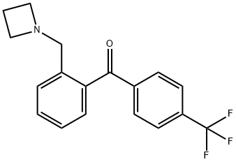 2-AZETIDINOMETHYL-4'-TRIFLUOROMETHYLBENZOPHENONE Structure