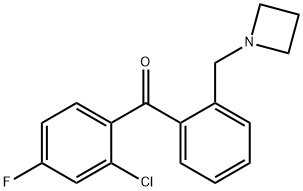 2'-AZETIDINOMETHYL-2-클로로-4-플루오로벤조페논 구조식 이미지