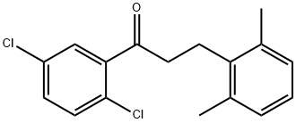 2',5'-DICHLORO-3-(2,6-DIMETHYLPHENYL)PROPIOPHENONE Structure