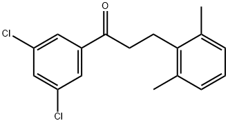 3',5'-DICHLORO-3-(2,6-DIMETHYLPHENYL)PROPIOPHENONE Structure