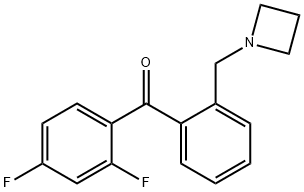 2'-AZETIDINOMETHYL-2,4-디플루오로벤조페논 구조식 이미지