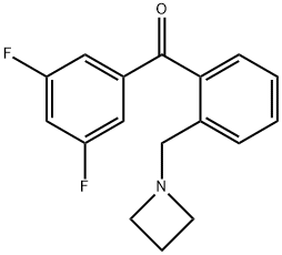 2'-AZETIDINOMETHYL-3,5-디플루오로벤조페논 구조식 이미지