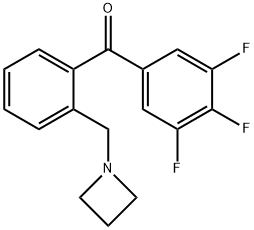 2'-AZETIDINOMETHYL-3,4,5-TRIFLUOROBENZOPHENONE Structure