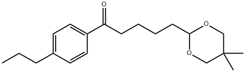 5-(5,5-DIMETHYL-1,3-DIOXAN-2-YL)-4'-N-PROPYLVALEROPHENONE Structure