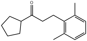 CYCLOPENTYL 2-(2,6-DIMETHYLPHENYL)ETHYL KETONE Structure