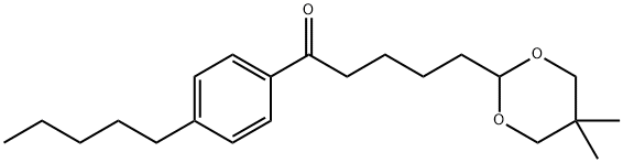 5-(5,5-DIMETHYL-1,3-DIOXAN-2-YL)-4'-PENTYLVALEROPHENONE Structure
