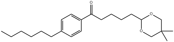 5-(5,5-DIMETHYL-1,3-DIOXAN-2-YL)-4'-HEXYLVALEROPHENONE Structure