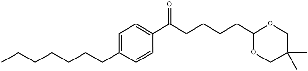 5-(5,5-DIMETHYL-1,3-DIOXAN-2-YL)-4'-HEPTYLVALEROPHENONE Structure