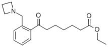 ETHYL 7-[2-(AZETIDINOMETHYL)PHENYL]-7-OXOHEPTANOATE Structure