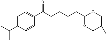 5-(5,5-DIMETHYL-1,3-DIOXAN-2-YL)-4'-ISOPROPYLVALEROPHENONE Structure