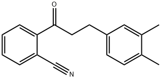 2'-CYANO-3-(3,4-DIMETHYLPHENYL)PROPIOPHENONE Structure