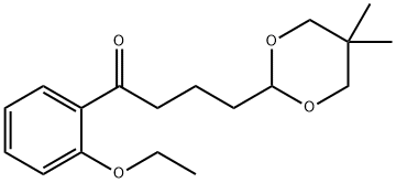 4-(5,5-DIMETHYL-1,3-DIOXAN-2-YL)-2'-ETHOXYBUTYROPHENONE 구조식 이미지