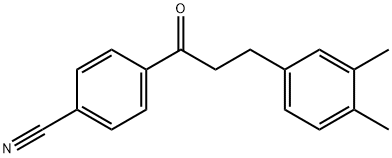 4'-CYANO-3-(3,4-DIMETHYLPHENYL)PROPIOPHENONE Structure
