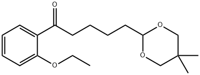 5-(5,5-DIMETHYL-1,3-DIOXAN-2-YL)-2'-ETHOXYVALEROPHENONE 구조식 이미지