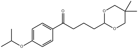 4-(5,5-DIMETHYL-1,3-DIOXAN-2-YL)-4'-ISOPROPOXYBUTYROPHENONE Structure