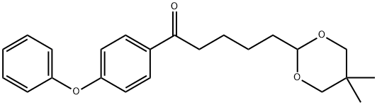 5-(5,5-DIMETHYL-1,3-DIOXAN-2-YL)-4'-PHENOXYVALEROPHENONE Structure