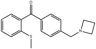 4'-AZETIDINOMETHYL-2-THIOMETHYLBENZOPHENONE Structure