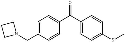 4-AZETIDINOMETHYL-4'-THIOMETHYLBENZOPHENONE Structure