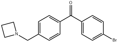 4-AZETIDINOMETHYL-4'-BROMOBENZOPHENONE Structure