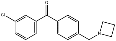 4'-AZETIDINOMETHYL-3-CHLOROBENZOPHENONE Structure