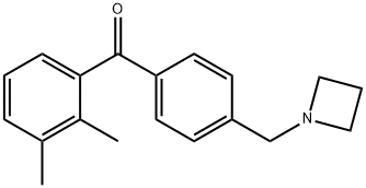 4'-AZETIDINOMETHYL-2,3-DIMETHYLBENZOPHENONE Structure