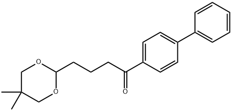 4-(5,5-DIMETHYL-1,3-DIOXAN-2-YL)-4'-PHENYLBUTYROPHENONE 구조식 이미지