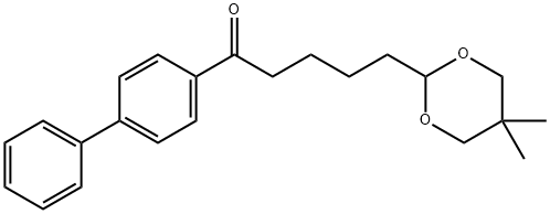 5-(5,5-DIMETHYL-1,3-DIOXAN-2-YL)-4'-PHENYLVALEROPHENONE 구조식 이미지