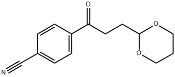 4'-CYANO-3-(1,3-DIOXAN-2-YL)PROPIOPHENONE Structure