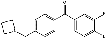 4'-AZETIDINOMETHYL-4-BROMO-3-FLUOROBENZOPHENONE Structure
