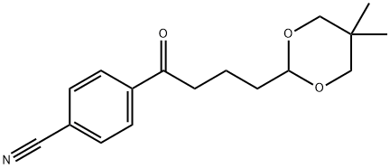 4'-CYANO-4-(5,5-DIMETHYL-1,3-DIOXAN-2-YL)BUTYROPHENONE Structure