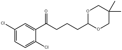 2',5'DICHLORO-4-(5,5-DIMETHYL-1,3-DIOXAN-2-YL)BUTYROPHENONE Structure