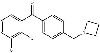 4'-AZETIDINOMETHYL-2,3-DICHLOROBENZOPHENONE Structure