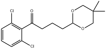 2',6'-DICHLORO-4-(5,5-DIMETHYL-1,3-DIOXAN-2-YL)BUTYROPHENONE Structure