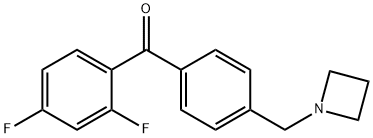 4'-AZETIDINOMETHYL-2,4-DIFLUOROBENZOPHENONE Structure