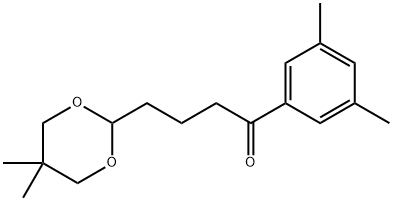 3',5'-DICHLORO-4-(5,5-DIMETHYL-1,3-DIOXAN-2-YL)BUTYROPHENONE Structure