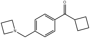 4-(AZETIDINOMETHYL)PHENYL CYCLOBUTYL KETONE Structure