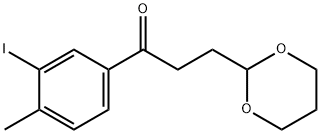 3-(1,3-DIOXAN-2-YL)-3'-IODO-4'-METHYLPROPIOPHENONE Structure