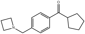 4- (АЗЕТИДИНОМЕТИЛ) ФЕНИЛ ЦИКЛОПЕНТИЛ КЕТОН структурированное изображение