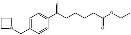 ETHYL 6-[4-(AZETIDINOMETHYL)PHENYL]-6-OXOHEXANOATE Structure