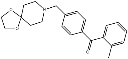 4'-[8-(1,4-DIOXA-8-AZASPIRO[4.5]DECYL)METHYL]-2-METHYL BENZOPHENONE Structure