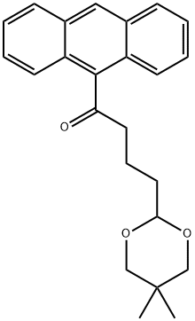 9-[4-(5,5-DIMETHYL-1,3-DIOXAN-2-YL)BUTYRYL]ANTHRACENE 구조식 이미지