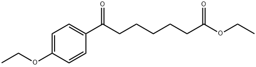 ETHYL 7-(4-ETHOXYPHENYL)-7-OXOHEPTANOATE Structure