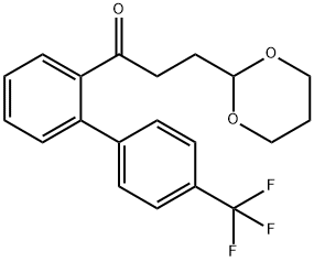 3-(1,3-DIOXAN-2-YL)-2'-[(4-TRIFLUOROMETHYL)PHENYL]PROPIOPHENONE Structure