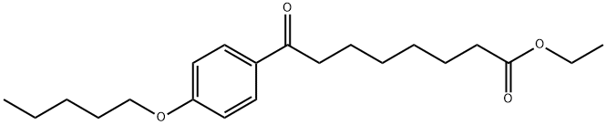에틸8-OXO-8-(4-펜틸록시페닐)옥타노에이트 구조식 이미지