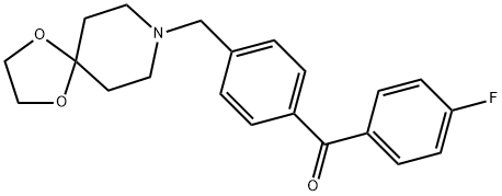 4'-[8-(1,4-DIOXA-8-AZASPIRO[4.5]DECYL)METHYL]-4-FLUOROBENZOPHENONE Structure