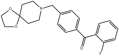 4'-[8-(1,4-DIOXA-8-AZASPIRO[4.5]DECYL)METHYL]-2-FLUOROBENZOPHENONE Structure