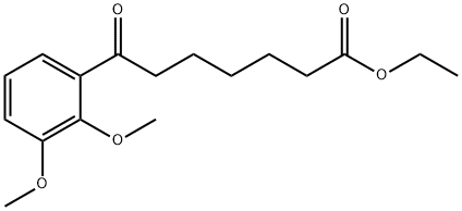 ETHYL 7-(2,3-DIMETHOXYPHENYL)-7-OXOHEPTANOATE Structure