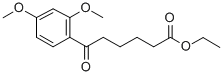 ETHYL 6-(2,4-DIMETHOXYPHENYL)-6-OXOHEXANOATE 구조식 이미지