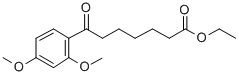 ETHYL 7-(2,4-DIMETHOXYPHENYL)-7-OXOHEPTANOATE 구조식 이미지